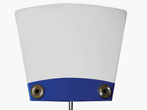 White porous ceramic filter plate in fan-shaped