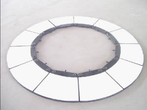 A whole ceramic filter is composed of 12 plates